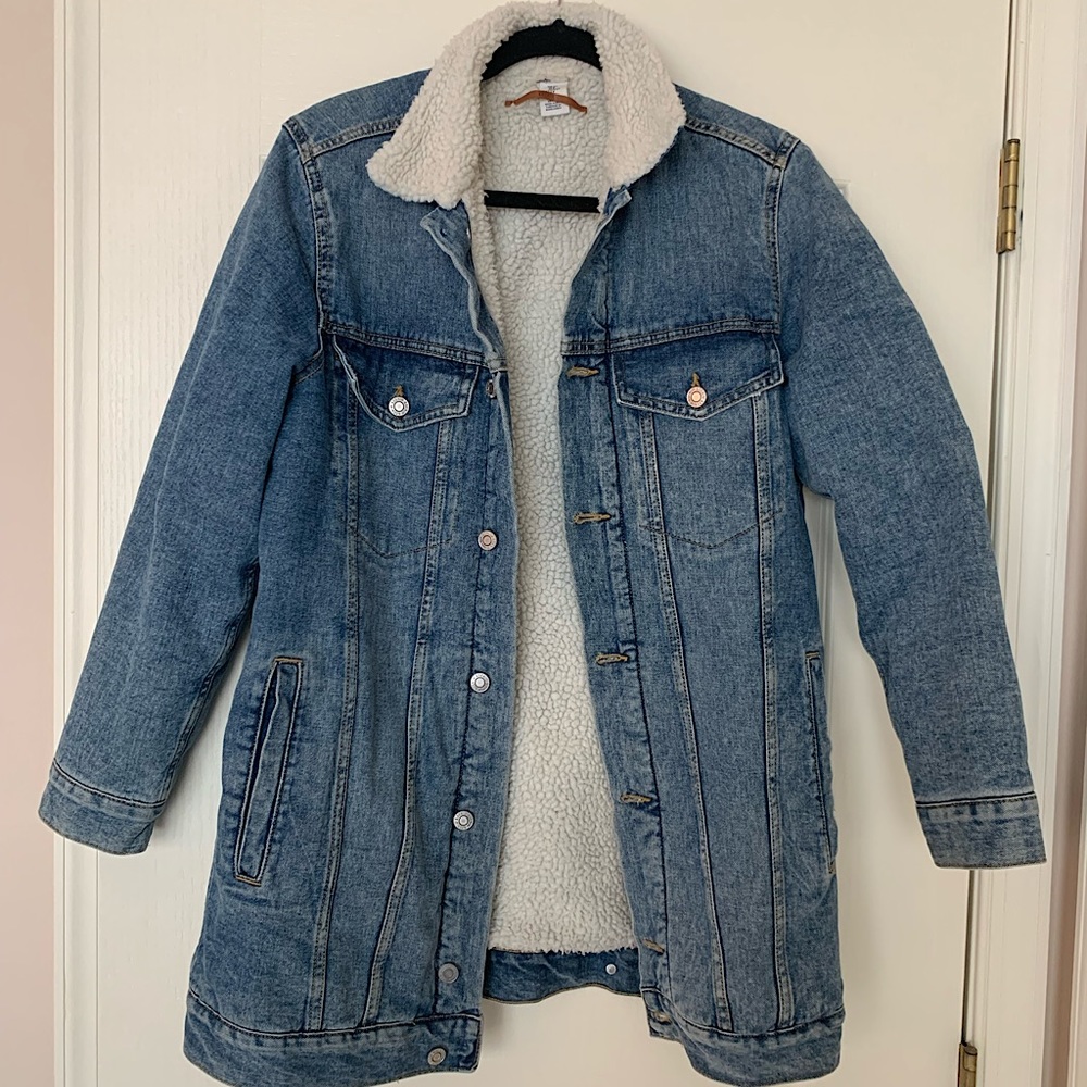 H&M wool lined denim jacket